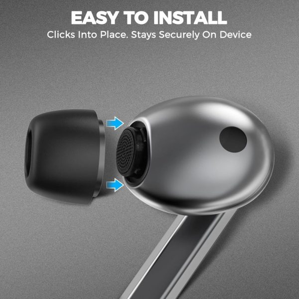 Austiņas Samsung Galaxy Buds 3 Pro austiņām S / M / L izmēros, melnas - 3 gab.