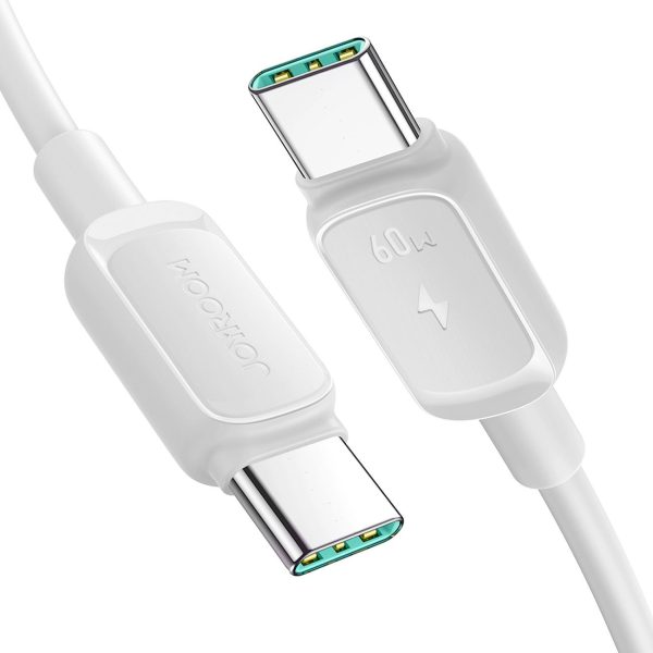 USB-C 60W 1,2 m uzlādes kabelis - balts