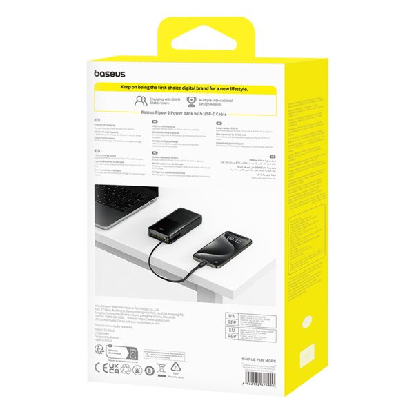 1031271-7-powerbank-bipow-2-20000mah-20w-z-wyswietlaczem-baseus-hurtownia-dropshipping-1.jpg Bipow 2 20000mah 20W Powerbank ar iebūvētu displeju un USB-C kabeli - melns
