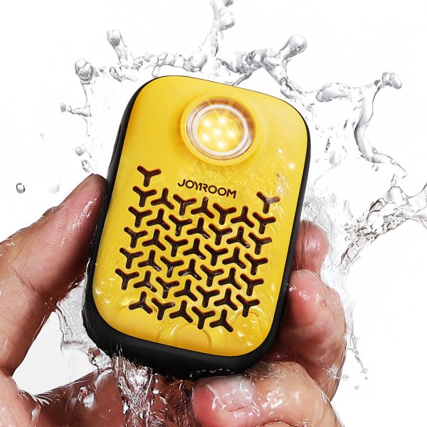 Pārnēsājams skaļrunis ar lukturīti, magnētu un Bluetooth klipsi, IP67 - dzeltens