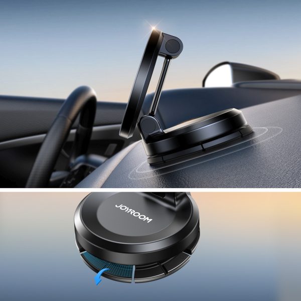 MagSafe magnētiskais automašīnas viedtālruņa turētājs uz paneļa - melns