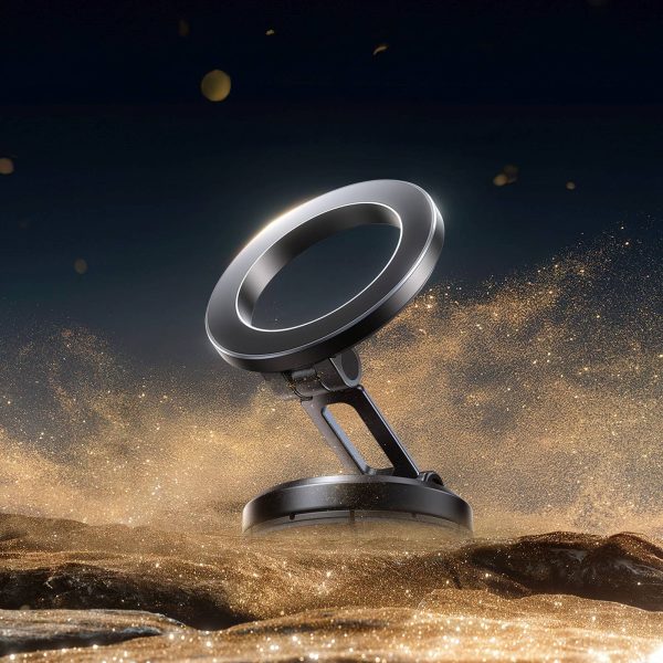 MagSafe magnētiskais automašīnas viedtālruņa turētājs uz paneļa - melns