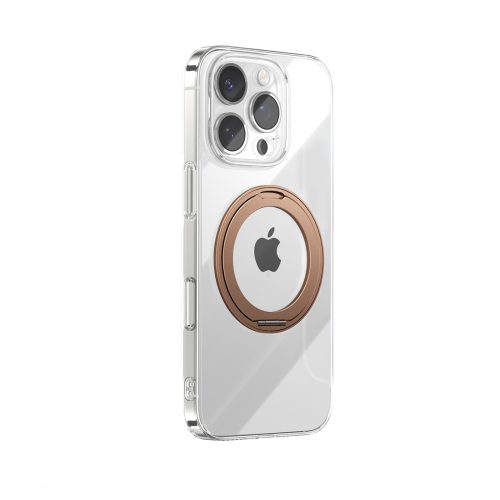 iPhone 16 Pro MagSafe vāciņš ar 360 grādu gredzena statīvu — zelta krāsā