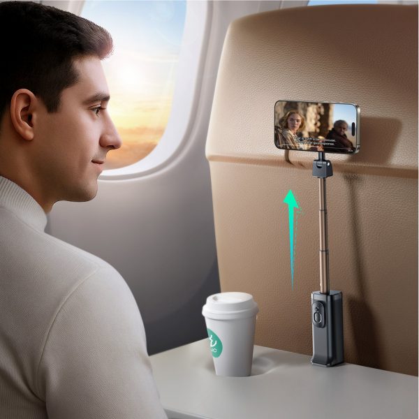 Selfiju nūja ar Bluetooth MagSafe tālvadības pulti - melna