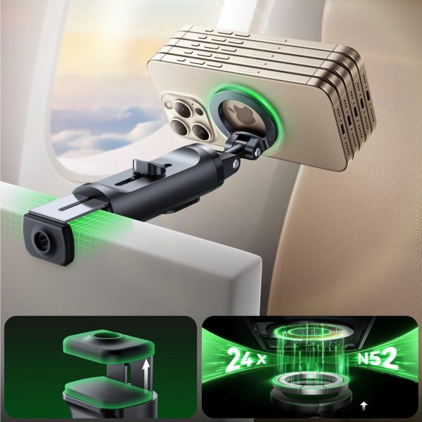 Selfiju nūja ar Bluetooth MagSafe tālvadības pulti - melna