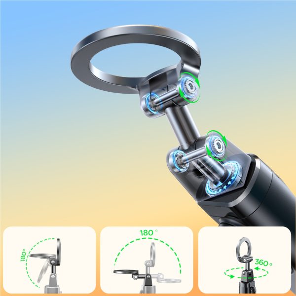 Selfiju nūja ar Bluetooth MagSafe tālvadības pulti - melna