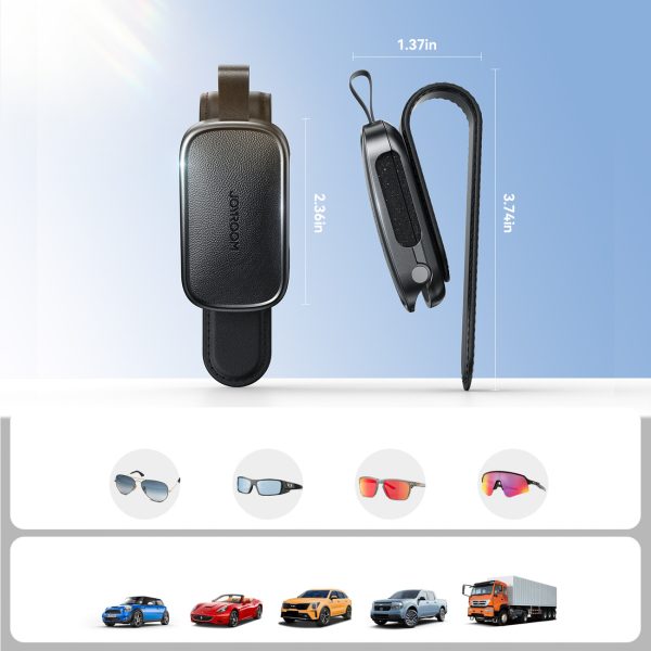 Automašīnas magnētiskais klipša turētājs brillēm ar saules aizsargu