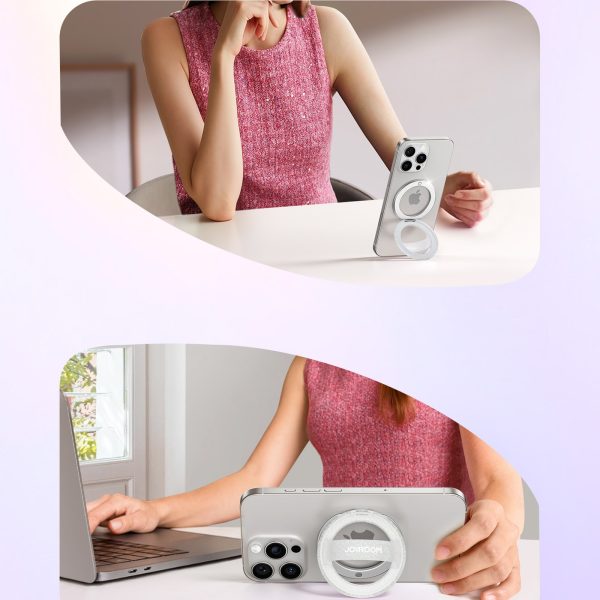 Magnētisks gredzena turētājs MagSafe viedtālruņiem - balts