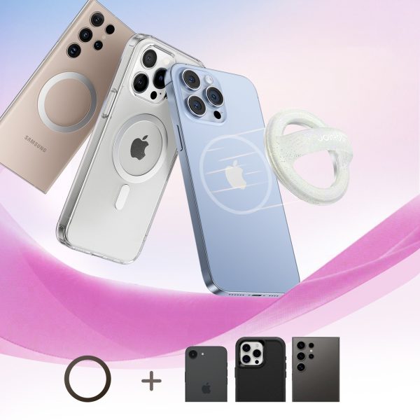 Magnētisks gredzena turētājs MagSafe viedtālruņiem - balts