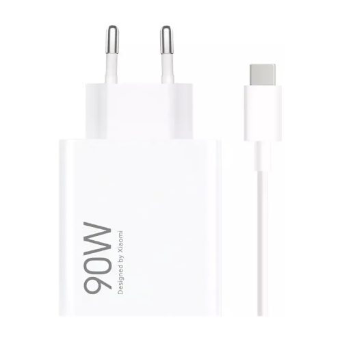 Xiaomi HyperCharge Combo USB-A 6.1A 90W sienas lādētājs ar USB-C kabeli - balts