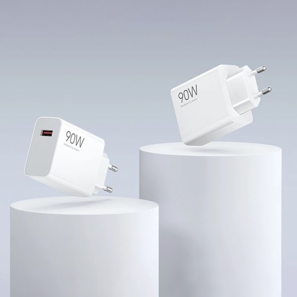 Xiaomi HyperCharge Combo USB-A 6.1A 90W sienas lādētājs ar USB-C kabeli - balts