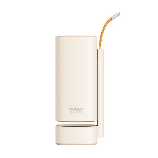 Pārnēsājams salokāms multimediju projektors WiFi BT FullHD 1080p - bēšs