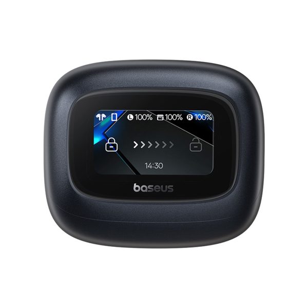 Bowie M2s Ultra TWS bezvadu austiņas ar ekrānu - melnas