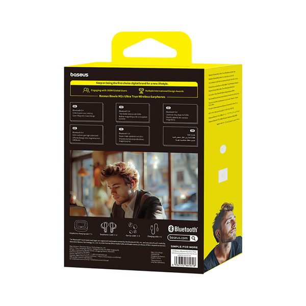 Bowie M2s Ultra TWS bezvadu austiņas ar ekrānu - melnas