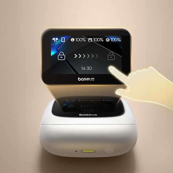 Bowie M2s Ultra TWS bezvadu austiņas ar ekrānu - baltas