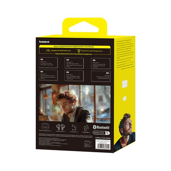 Bowie M2s Ultra TWS bezvadu austiņas ar ekrānu - baltas