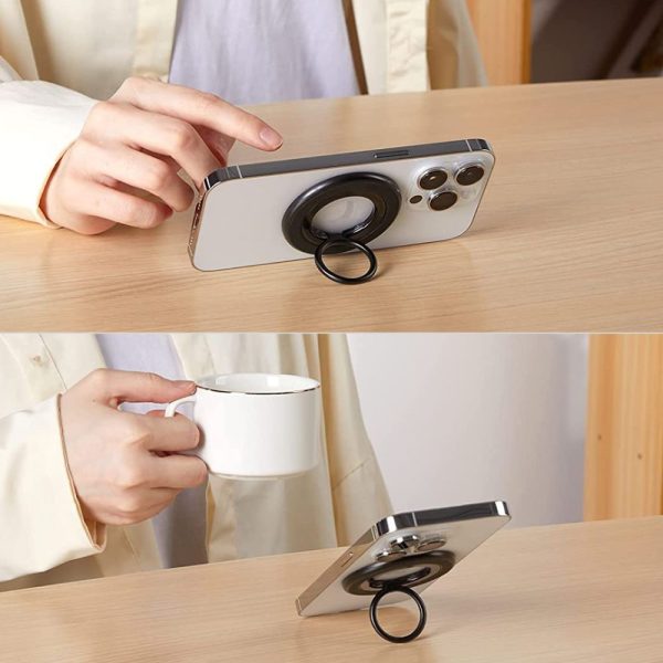 MMR100 MagSafe magnētiskais gredzena tālruņa turētājs - pelēks