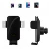 Automašīnas turētājs ar skavu un induktīvu tālruņa lādētāju režģim 15W - melns