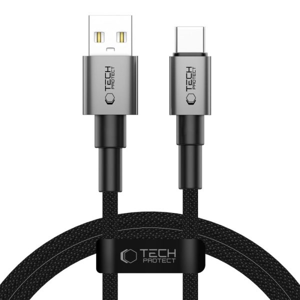 UltraBoost DNA USB-A - USB-C 15W 3A 100 cm kabelis - pelēks