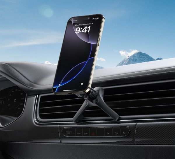 N56 MagSafe automašīnas turētājs viedtālrunim - melns