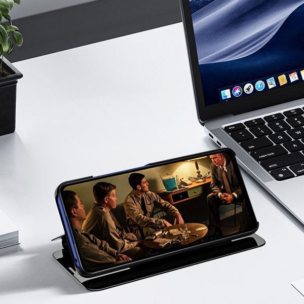 iPhone 16e caurspīdīgs vāciņš ar atlokāmu vāciņu — zils