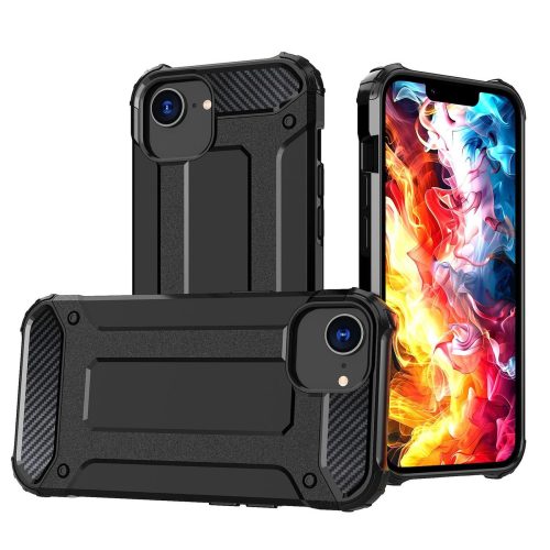 Hybrid Armor iPhone 16e vāciņš - melns
