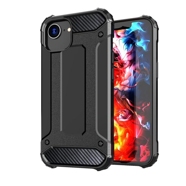 Hybrid Armor iPhone 16e vāciņš - melns
