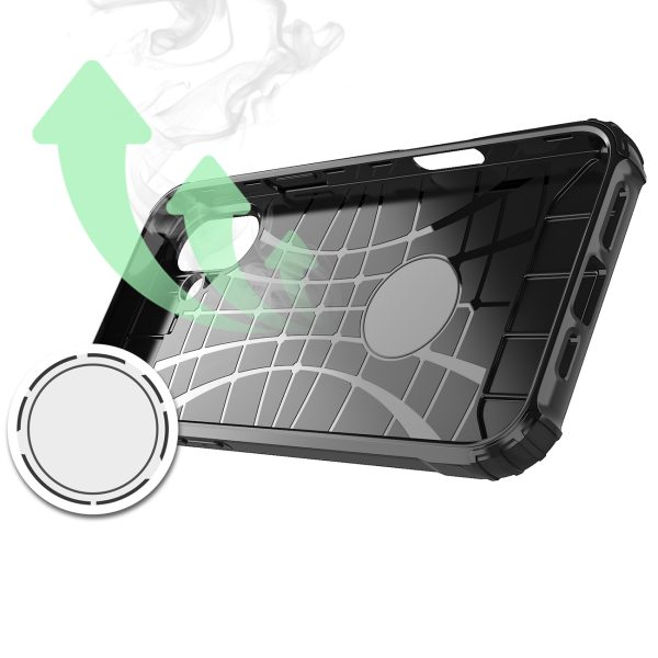 Hybrid Armor iPhone 16e vāciņš - melns