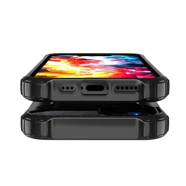 Hybrid Armor iPhone 16e vāciņš - melns