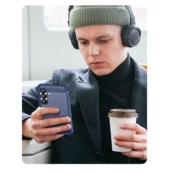 Silikona aizmugurējais vāciņš iPhone 16e Carbon korpusam - melns