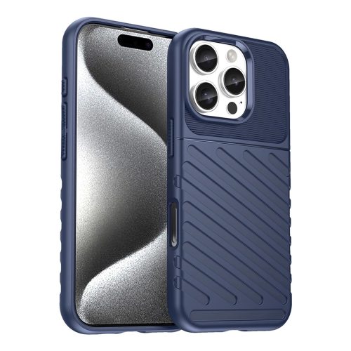 Bruņots silikona maciņš iPhone 16e Thunder Case - zils