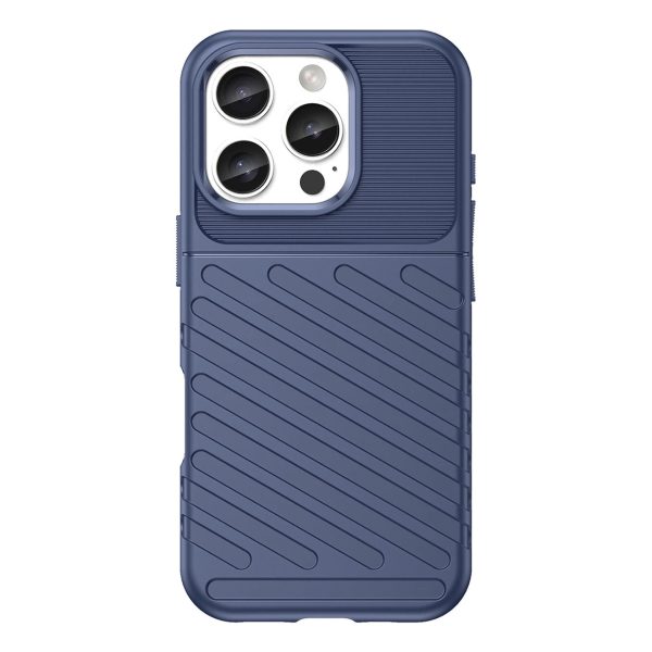 Bruņots silikona maciņš iPhone 16e Thunder Case - zils
