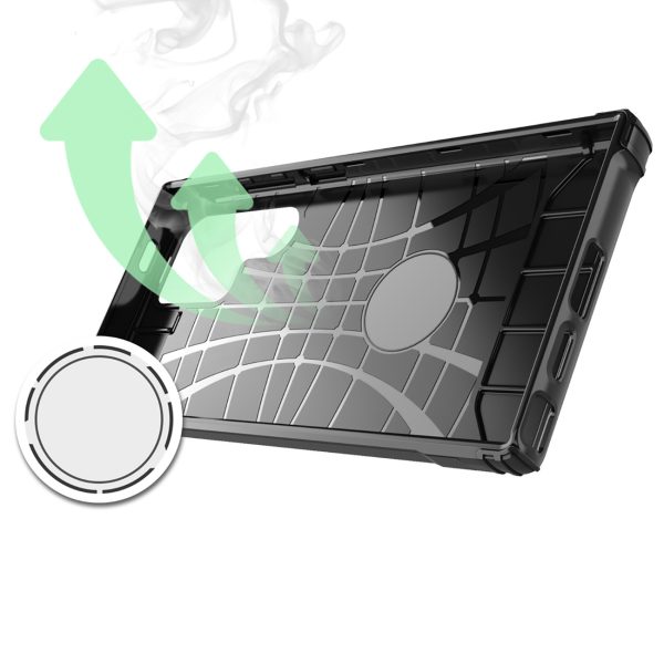 Samsung Galaxy S25 Edge Hybrid Armor maciņš - melns