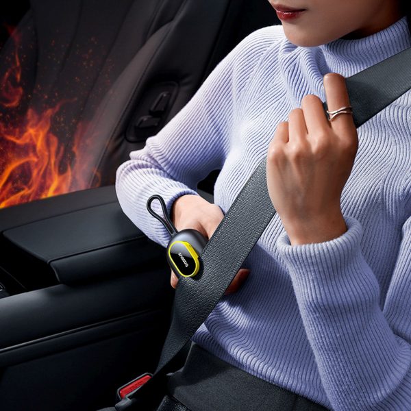 Avārijas automašīnas logu izsitiena āmurs ar drošības jostu griezēju