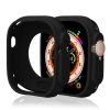 Apple Watch Series 10 42 mm silikona pulksteņa futrālis - melns