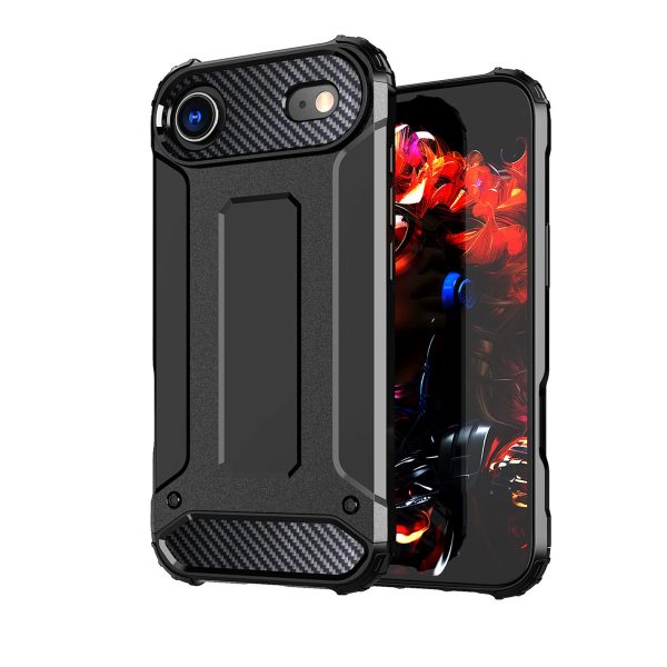iPhone 17 Air Hybrid Armor vāciņš — melns