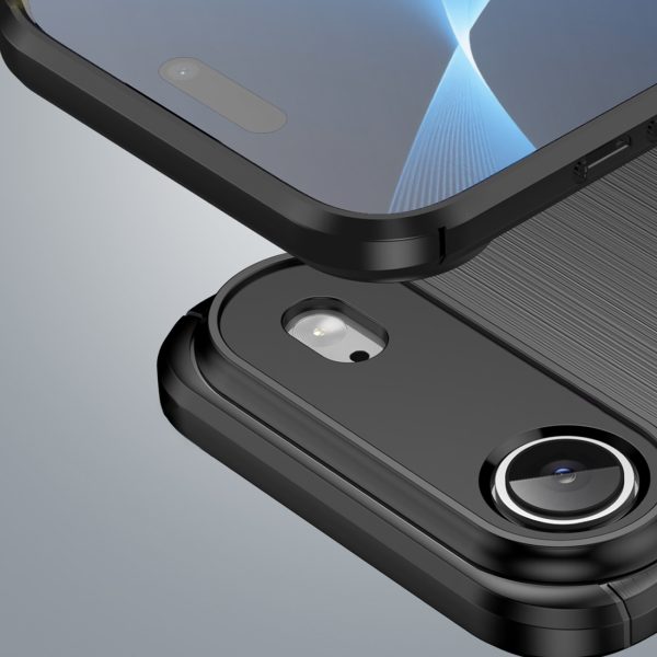 iPhone 17 Air Carbon aizmugurējais vāciņš - melns