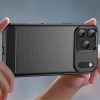 Aizsargvāciņš iPhone 17 Pro Carbon korpusam - melns