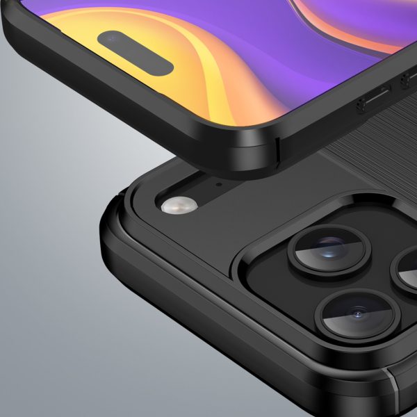 Aizsargvāciņš iPhone 17 Pro Max Carbon korpusam - melns