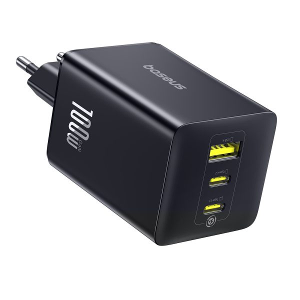 EnerFill FE11 100W USB-A USB-C sienas lādētājs - melns