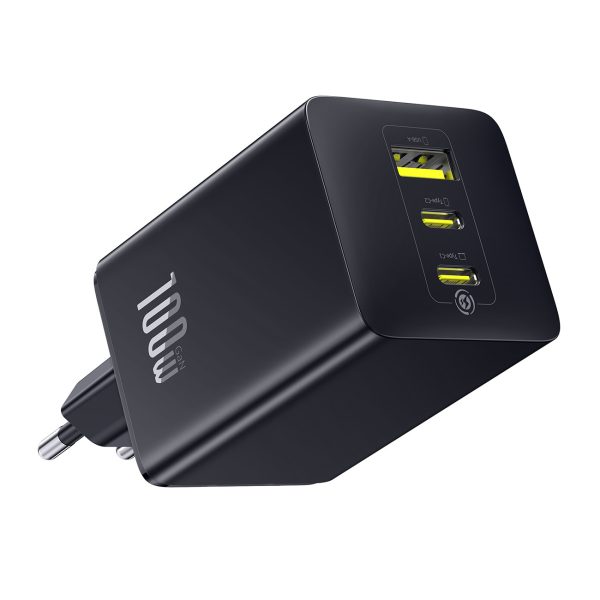 EnerFill FE11 100W USB-A USB-C sienas lādētājs - melns