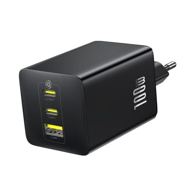 EnerFill FE11 100W USB-A USB-C sienas lādētājs - melns