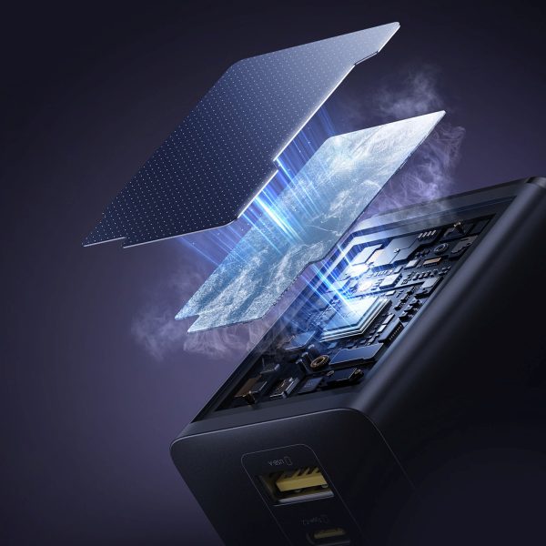 EnerFill FE11 100W USB-A USB-C sienas lādētājs - melns