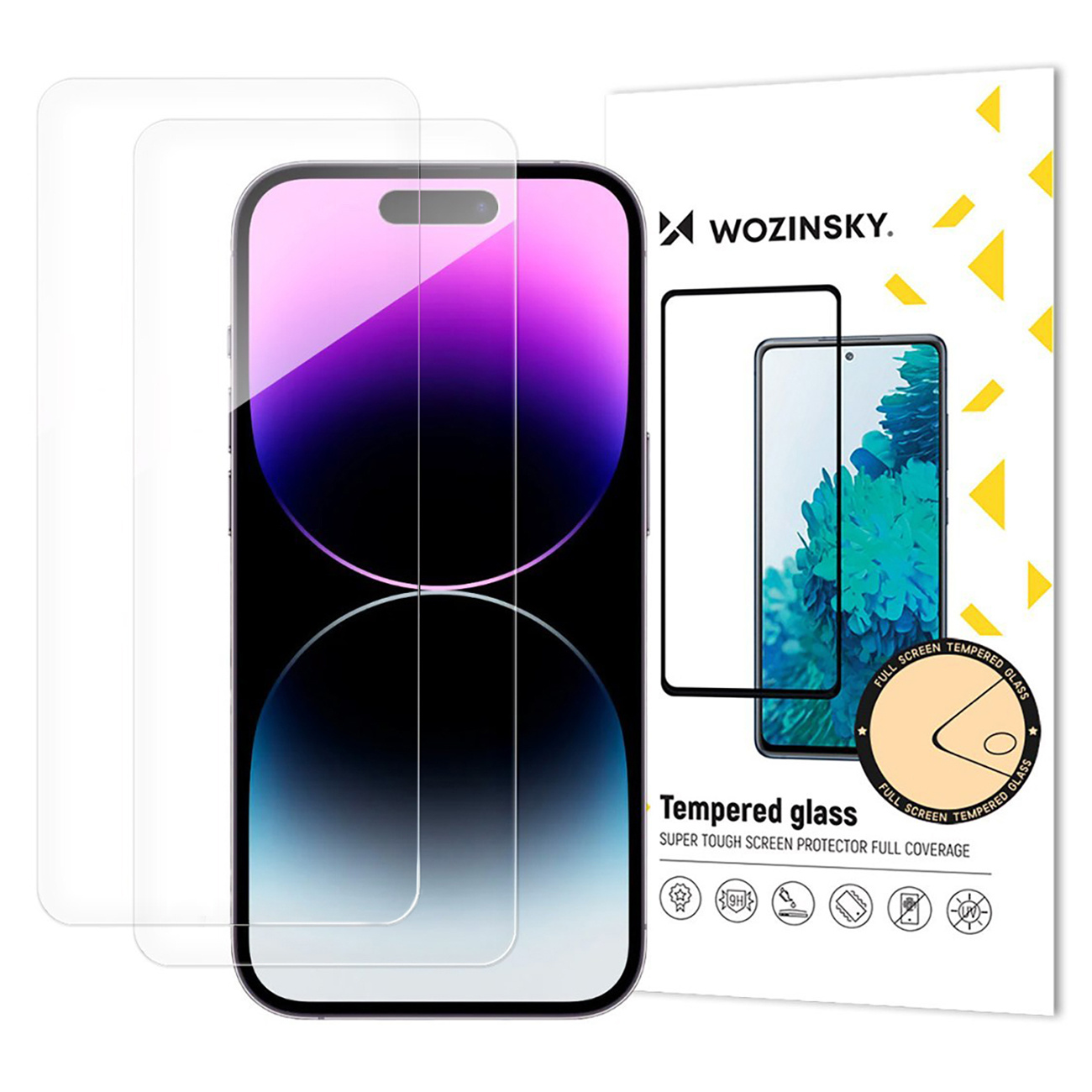 Rūdīts stikls iPhone 17 Pro / 16 Pro rūdīta stikla aizsargstikls - 2 gab.