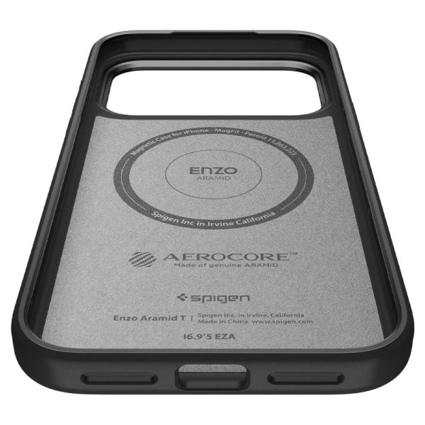 iPhone 17 Pro Enzo Aramid T MagSafe vāciņš - melns