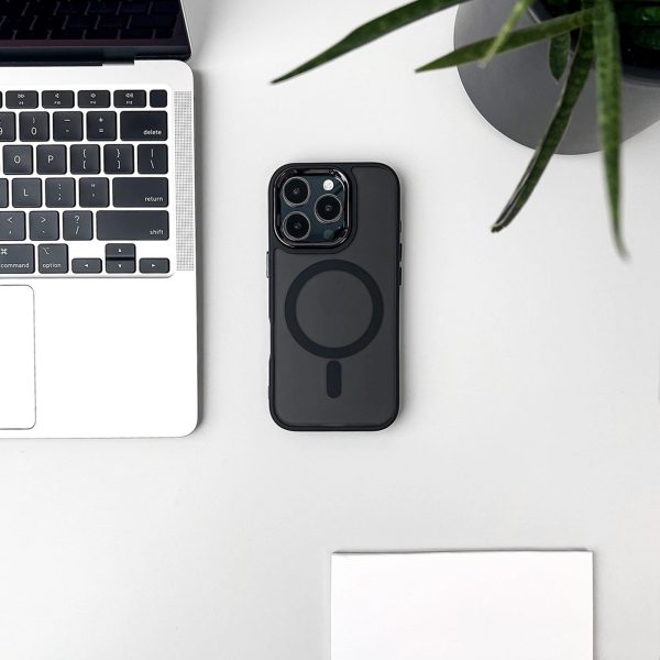 Samsung Galaxy A17 modes maciņš MagSafe - matēti melns