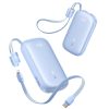 Powerbank 20000mAh 22.5W z wyświetlaczem kablem EnerFill FC21 Qpow 3 Ultra - niebieski