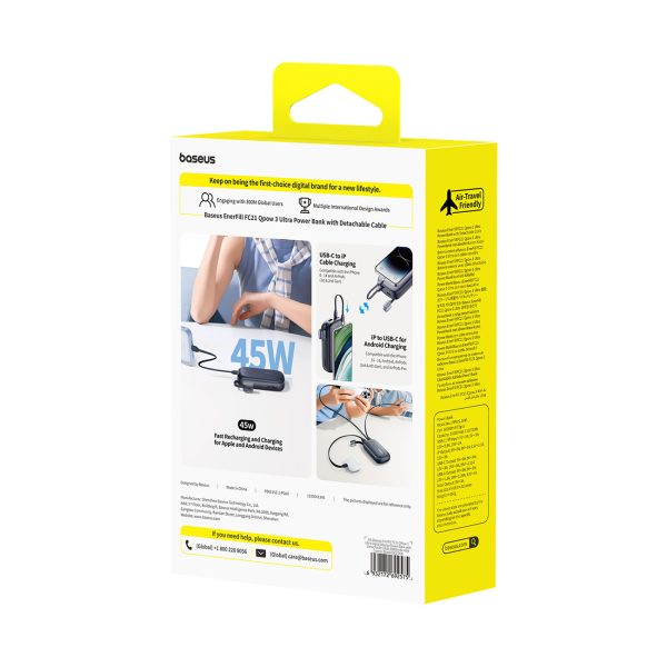 1031615-5-powerbank-20000mah-wyswietlacz-kabel-hurtel-hurtownia-dropshipping.jpg Powerbank 20000mAh 45W z wyświetlaczem kablem EnerFill FC21 Qpow 3 Ultra - czarny