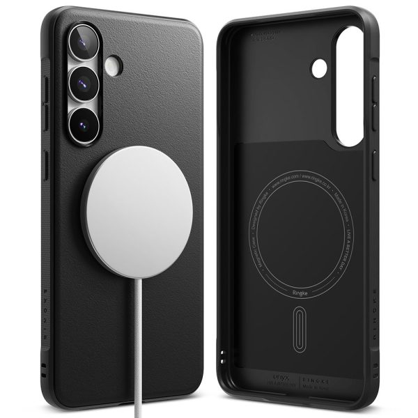 Samsung Galaxy S25 FE Onyx Magnetic MagSafe aizmugurējais vāciņš - melns