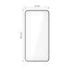 Rūdīts stikls Xiaomi 15T / 15T Pro Glass Fit+ melns - 2 gab.